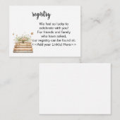 A New Chapter Begins Registry Invitation Insert (Devant / Derrière)