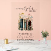 A New Chapter Bridal Shower Welcome Sign (Mariage)