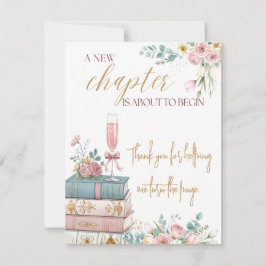 A New Chapter Thank You Card Bedankkaart