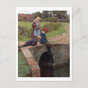 A Nibble, 1914 (olie op het paneel) Briefkaart