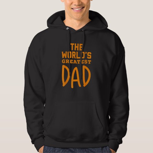 A Nice Father's Day Gift. World's Great Dad! Hoodie (Voorkant)