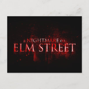 A Nightmare on Elm Street Bloederige Tekst Feestdagenkaart