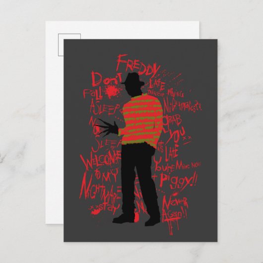 A Nightmare on Elm Street | Don't Fall Asleep Feestdagenkaart (Voorkant / Achterkant)