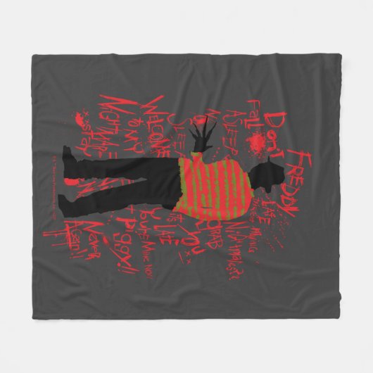 A Nightmare on Elm Street | Don't Fall Asleep Fleece Deken (Voorkant (Horizontaal))