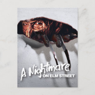 A Nightmare on Elm Street   Freddy Krueger gluurt Feestdagenkaart