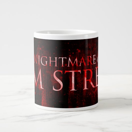 A Nightmare on Elm Street | Gebleke tekst Extra Grote Beker (Voorkant)