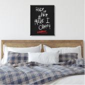 A Nightmare on Elm Street | Hier kom ik Canvas Afdruk (Insitu (Slaapkamer))