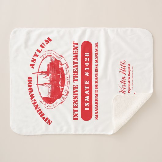 A Nightmare on Elm Street | Springwood Asylum Sherpa Deken (Voorkant (horizontaal))