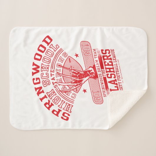 A Nightmare on Elm Street | Springwood High Sherpa Deken (Voorkant (horizontaal))