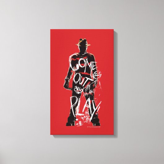 A Nightmare on Elm Street | Uitvoeren en afspelen Canvas Afdruk (Voorkant)