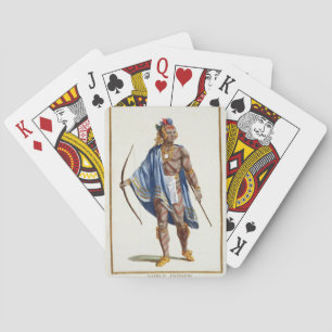 A Noble Indian from the Ottawa Nation, 1780 (colou Pokerkaarten