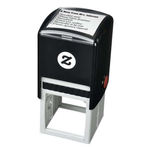 A Note From Teacher Template Zelfinktende Stempel (Product)