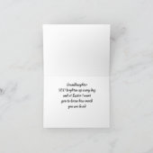 À NOTRE CARTE DE PÂQUES * GRAND-FILLE* SPÉCIALE (Intérieur)