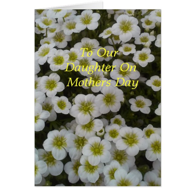 À notre fille le jour de la fête des mères (Devant)