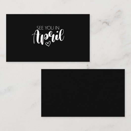 À Nous En Avril Faire-part De Grossesse (Devant / Derrière)