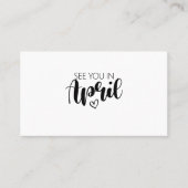 À Nous En Avril Faire-part De Grossesse (Devant)