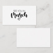 À Nous En Mars Faire-part De Grossesse (Devant / Derrière)