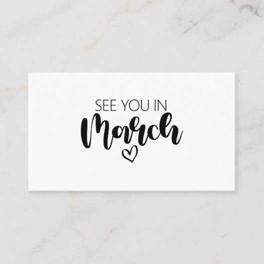 À Nous En Mars Faire-part De Grossesse (Devant)