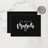 À Nous En Mars Faire-part De Grossesse (Devant/Arrière en situation)