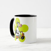 a obtenu de filer la tasse verte de fleur (Devant gauche)