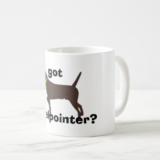 "A obtenu Pudelpointer ?" Tasse de café (Devant droit)