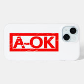 A-OK Stempel Case-Mate iPhone Case (Achterkant (horizontaal))
