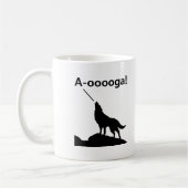 "A-OOOOOOGA !" Loup Funny Mug (Gauche)
