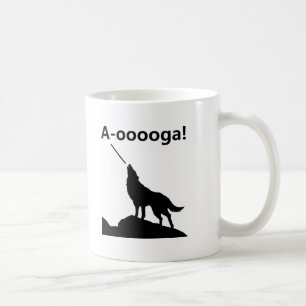 "A-OOOOOOGA !" Tasse Loup Drôle