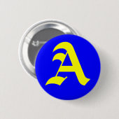 A - Oudengels Ronde Button 5,7 Cm (Voorkant /achterkant)