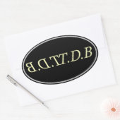 a ovale sticker (Envelop)