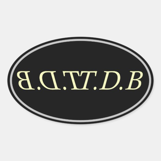 a ovale sticker (Voorkant)