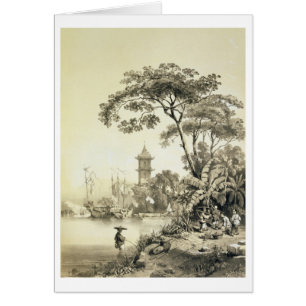 A Pagoda on the Macao-Canton Canal, plate 21 from