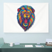 A PAINTED LION Banner (Beurs)