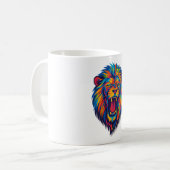 A PAINTED LION Coffee Mug (Devant gauche)