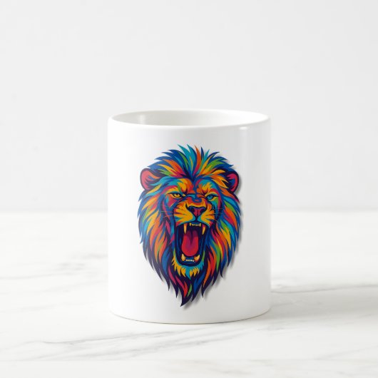 A PAINTED LION Coffee Mug (Centre)