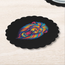 A PAINTED LION KARTONNEN ONDERZETTERS