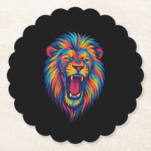 A PAINTED LION KARTONNEN ONDERZETTERS (Voorkant)