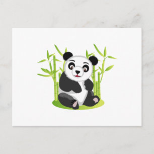 A Panda en zijn Bamboe Briefkaart