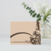 A Panda Pattern Briefkaart (Staand voorkant)