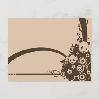 A Panda Pattern Briefkaart
