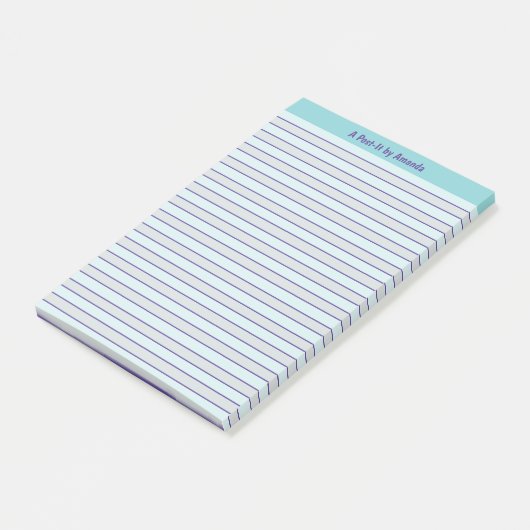 A par "Votre nom" Post-it® Notes Modèle (Incliné)