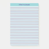 A par "Votre nom" Post-it® Notes Modèle (Devant)