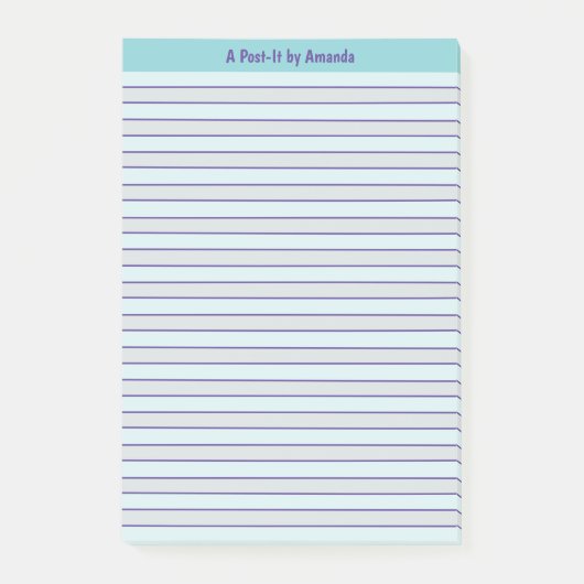 A par "Votre nom" Post-it® Notes Modèle (Devant)