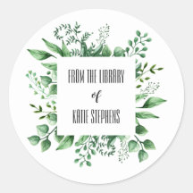 À Partir De La Bibliothèque Des Étiquettes De Livr