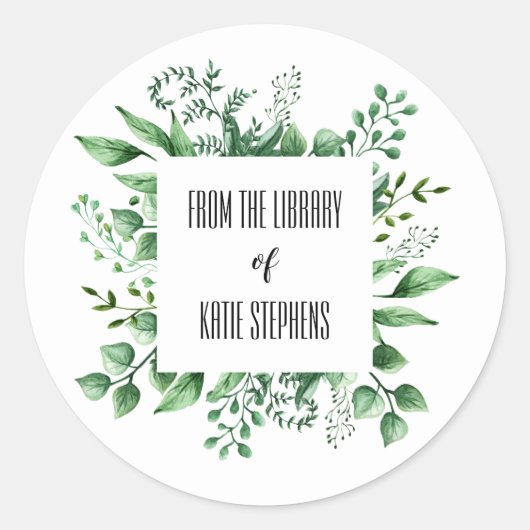 À Partir De La Bibliothèque Des Étiquettes De Livr (Devant)