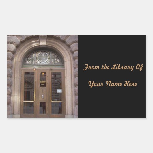 À Partir De La Bibliothèque Des Étiquettes De Livr (Devant)