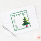 À partir de l'arbre de Noël Stickers étiquette cad (Enveloppe)