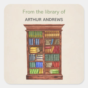À Partir Des Stickers De Livre De La Bibliothèque