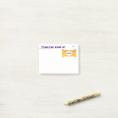 À partir du bureau des notes Post-it personnalisée (Sur un bureau)