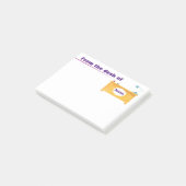 À partir du bureau des notes Post-it personnalisée (Incliné)